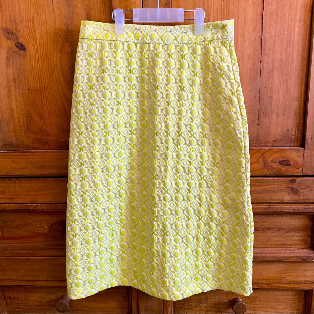 3/$15: Orange Creek Tello textured print midi skirt size small retro